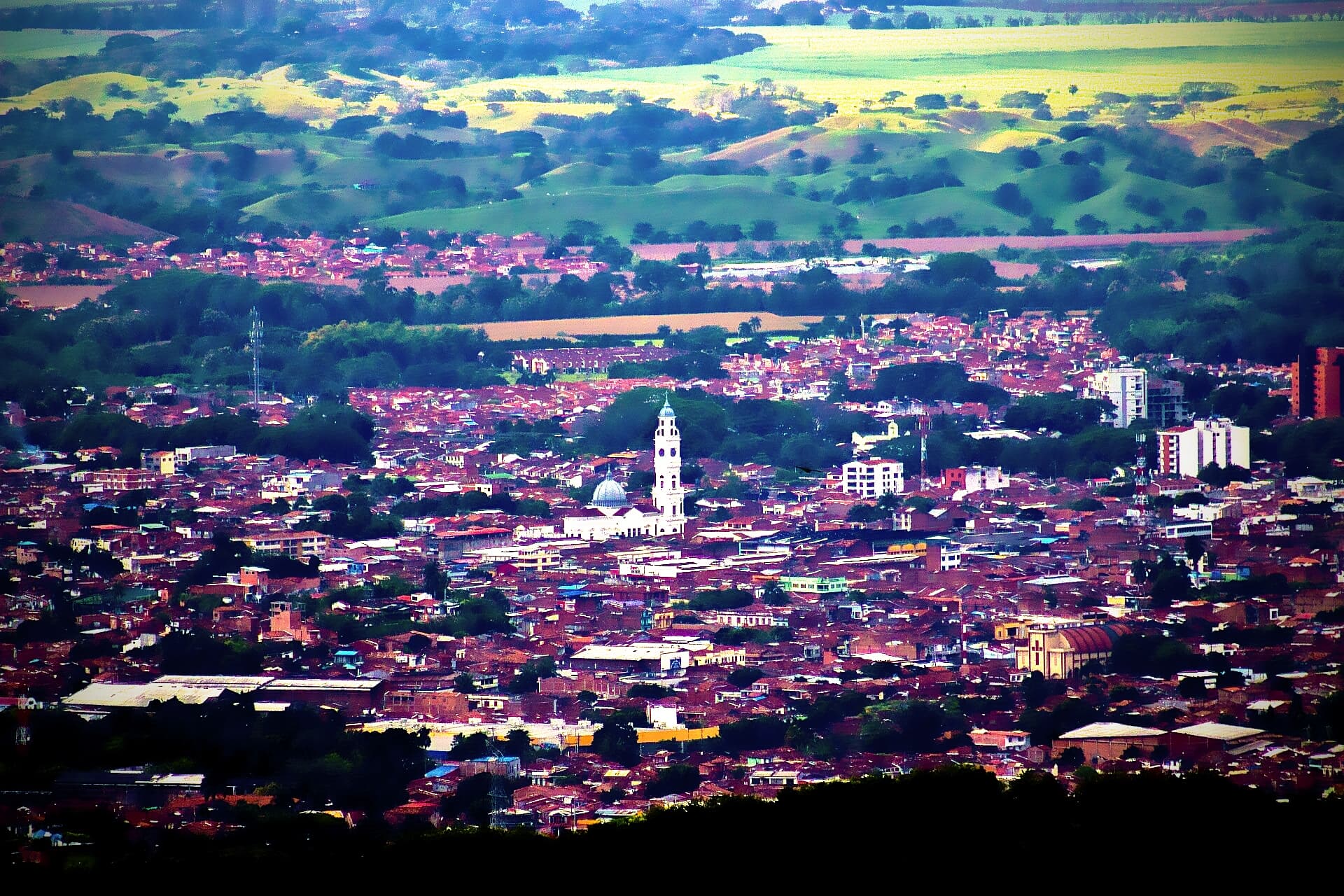 Vista aérea de Cartago